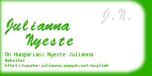 julianna nyeste business card